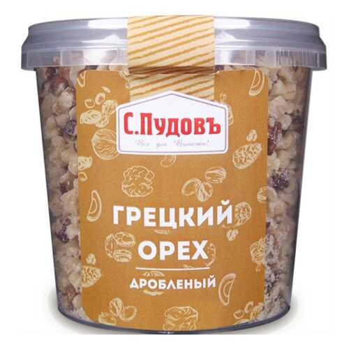 Грецкий орех дробленый С.Пудовъ 180 г в Слата
