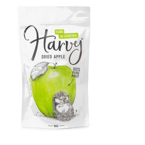 Сухофрукты яблоки сушеные Harvy 80 г, Армения в Слата