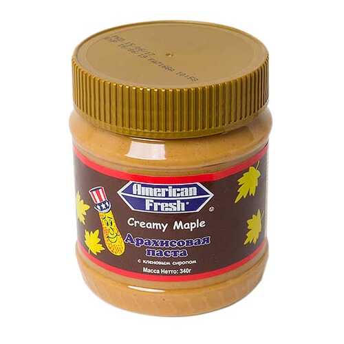 Арахисовая паста American Fresh с кленовым сиропом 340 г в Слата