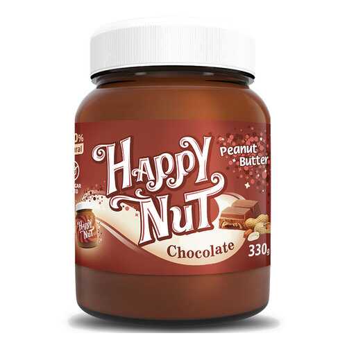 Арахисовая паста Happy nut с темным шоколадом 330 г в Слата