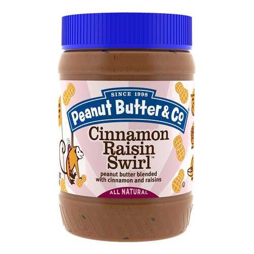 Арахисовая паста Peanut Butter&Co 454 г Cinnamon Raisin Swirl корица и изюм в Слата