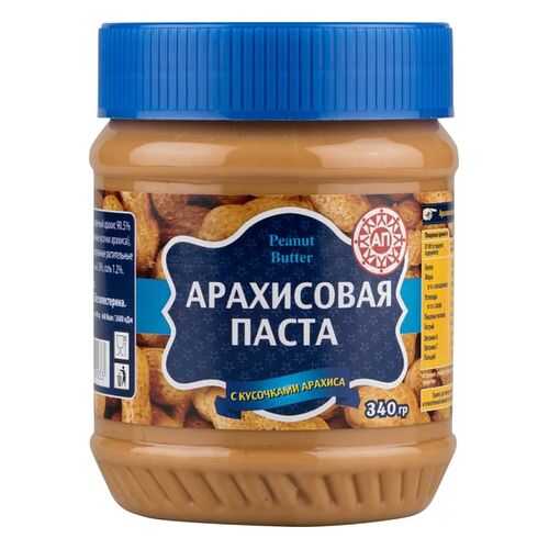 Паста арахисовая Peanut Butter с кусочками арахиса 340 г в Слата
