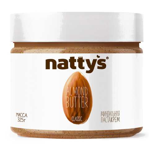 Паста Nattys Classic миндальная без меда 325 г в Слата