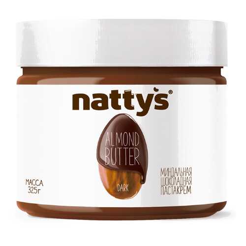 Паста Nattys Dark миндальная с какао и мёдом 325 г в Слата