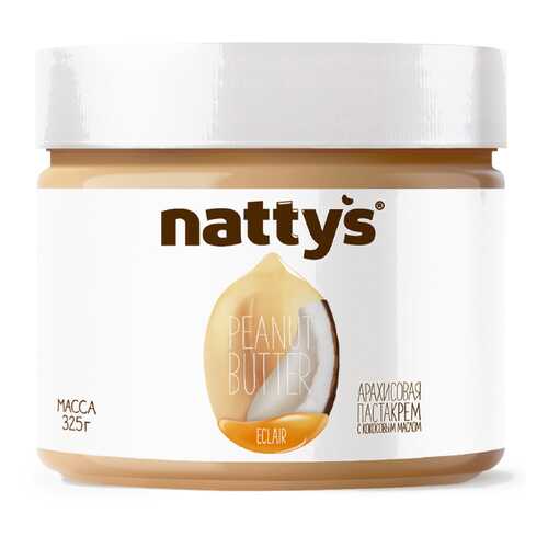 Паста Nattys Eclair арахисовая с кокосовым маслом и мёдом в Слата