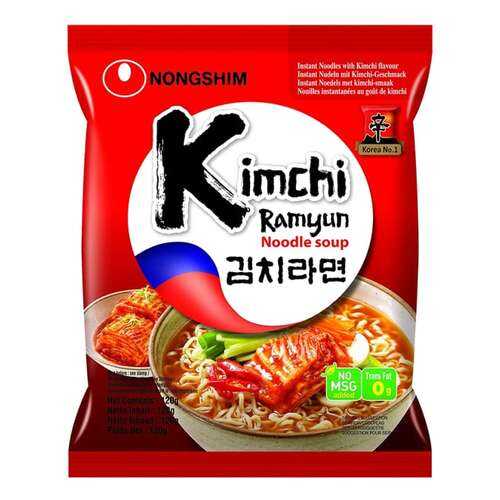Лапша быстрого приготовления Кимчи Рамен Nongshim 120 г в Слата