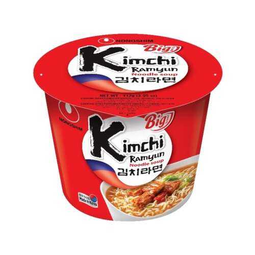 Лапша быстрого приготовления Кимчи Рамен Nongshim чашка 112 г в Слата