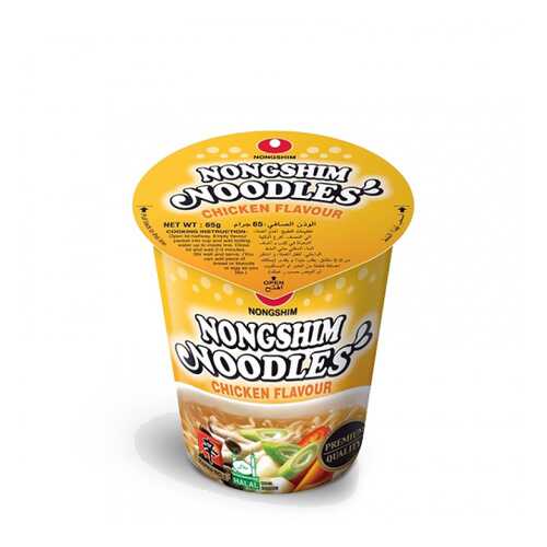 Лапша быстрого приготовления Nongshim со вкусом курицы стакан 65 г в Слата