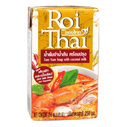 Суп Roi Thai том ям с кокосовым молоком 250 мл в Слата