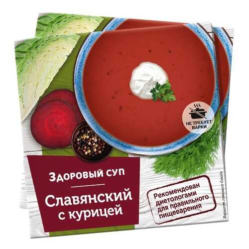 Суп Здоровый суп славянский с курицей 30 г в Слата