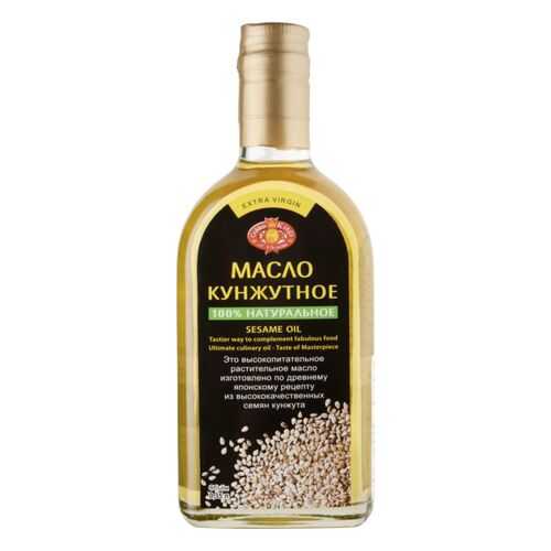 Масло кунжутное Golden Kings of Ukraine Extra Virgin 100% натуральное 0.35 л в Слата