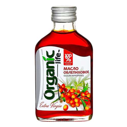 Масло облепиховое Organic Life пищевое нерафинированное 100 мл в Слата