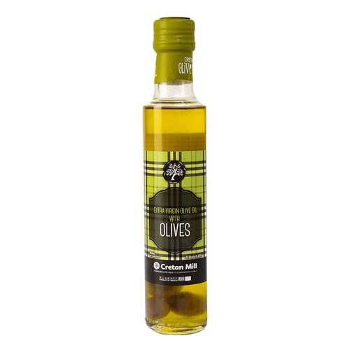 Масло оливковое Cretan Mill Extra Virgin нерафинированное с оливками, 250мл, Греция в Слата