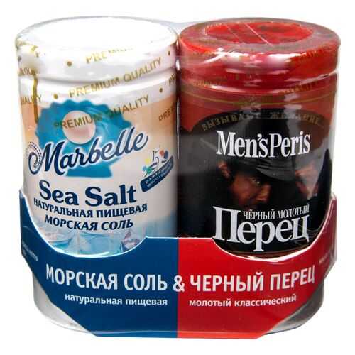 Набор соль морская и перец черный по вкусу 115 г в Слата