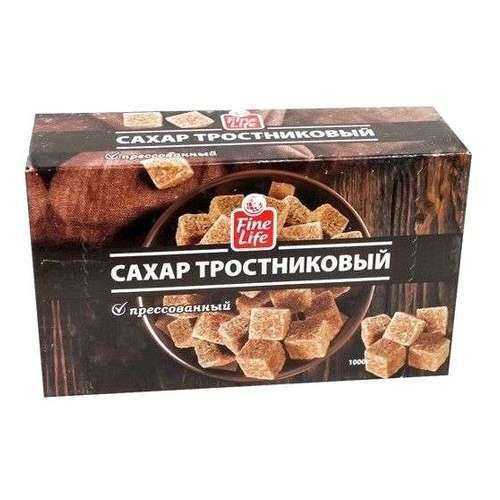Сахар Fine Life тростниковый коричневый кусковой прессованный 1 кг в Слата