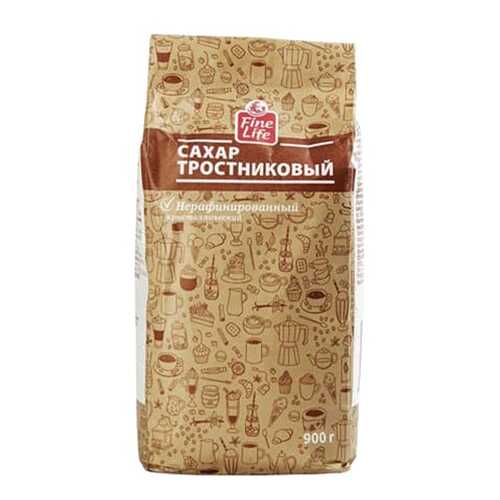 Сахар Fine Life тростниковый нерафинированный кристаллический 900 г в Слата