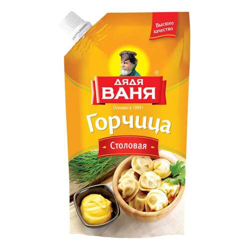 Горчица Дядя Ваня столовая 140 г в Слата