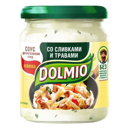 Соус на основе растительных масел Dolmio для приготовления блюд со сливками и травами в Слата