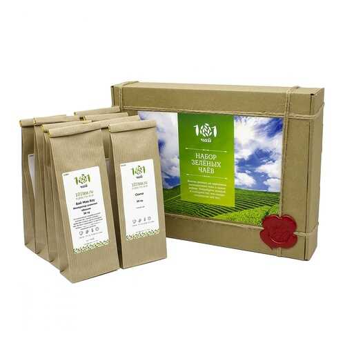 Чай 101 ЧАЙ Набор зеленых чаев, ассорти из 8 видов чая, 240 гр в Слата