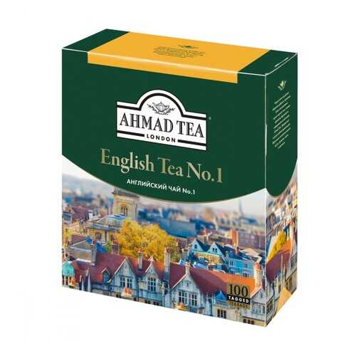 Чай Ahmad English Tea №1, черный с бергамотом, 100 пакетиков в Слата