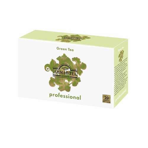Чай Ahmad Tea Professional, Зелёный чай, листовой, в пакетах для чайников, 20х5г в Слата