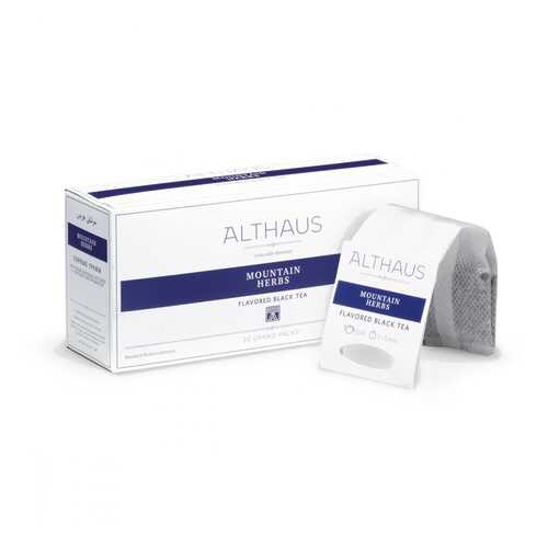 Чай Althaus Mountain Herbs, чёрный с добавками, 20 пакетиков в Слата