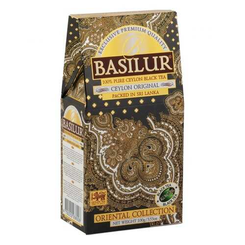 Чай Basilur Ceylon Original, черный листовой, 100 гр в Слата