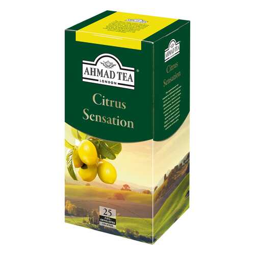 Чай черный Ahmad Tea citrus sensation с лимоном и лаймом 25 пакетиков в Слата