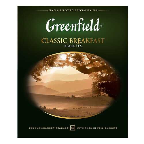 Чай черный Greenfield Classic Breakfast 100 пакетиков в Слата