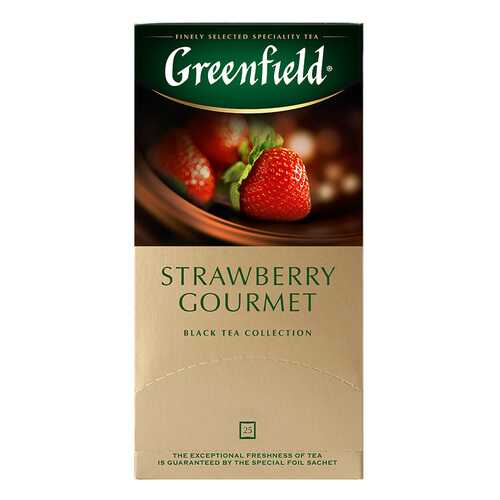 Чай черный Greenfield Strawberry Gourmet 25 пакетиков в Слата