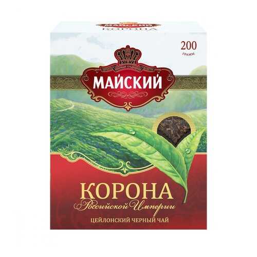 Чай черный Майский корона Российской Империи листовой 200 г в Слата