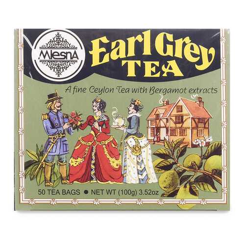 Чай черный Mlesna Earl Grey с ароматом бергамота Евро-Скан Экспорт 50 пак*2г Шри-Ланка в Слата