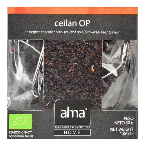 Чай черный Organic Alma Home цейлонский 15*1.86 г в Слата