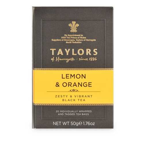 Чай черный Taylors of Harrogate с ароматом лимона и апельсина 20*2.5г Великобритания в Слата
