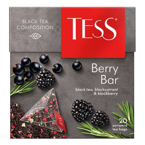 Чай черный Tess Berry Bar 20 пакетиков в Слата