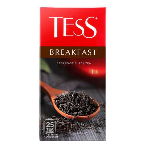 Чай черный Tess Breakfast 25 пакетиков в Слата