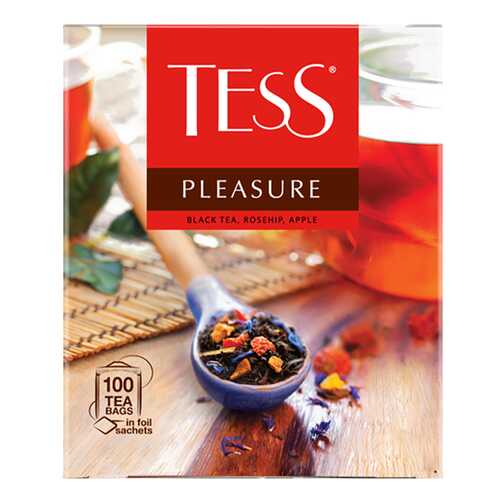 Чай черный Tess Pleasure 100 пакетиков в Слата