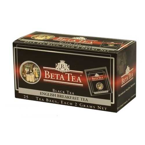 Чай черный в пакетиках для чашки Beta Tea английский завтрак 25*2 г в Слата