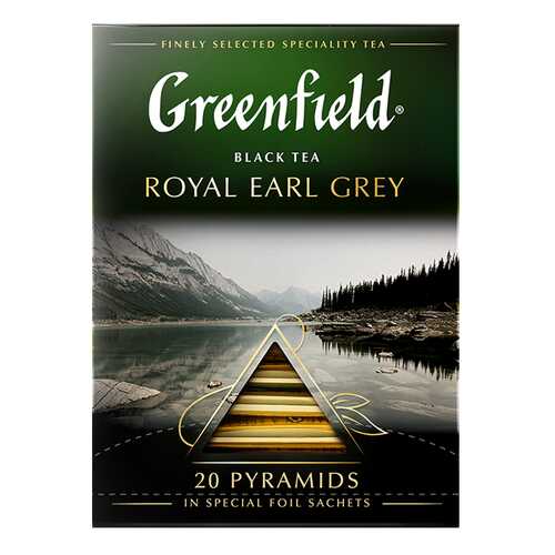 Чай черный в пирамидках Greenfield Royal Earl Grey 20 пакетиков в Слата