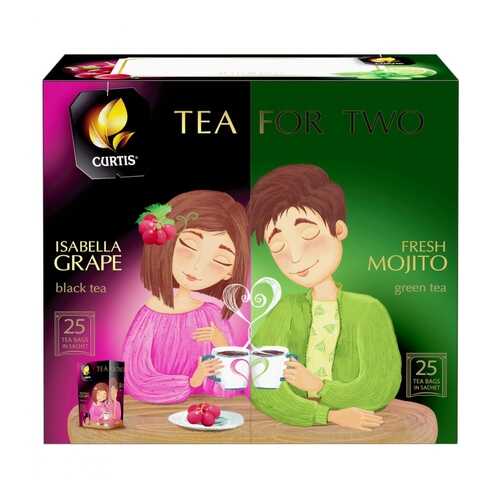 Чай Curtis Tea for two ассорти 50 пакетиков в Слата
