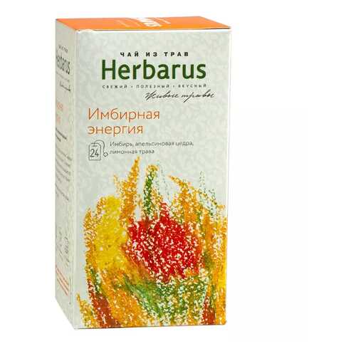 Чай из трав Herbarus пакетированный имбирная энергия 24 пакетиков в Слата