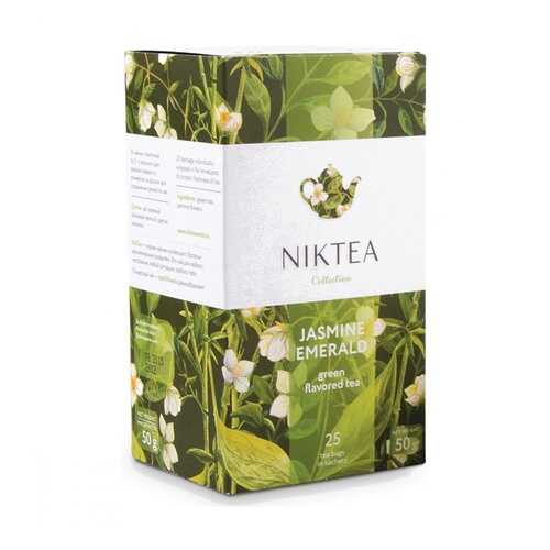 Чай Niktea Jasmine Emerald зеленый с жасмином 25 пакетиков в Слата