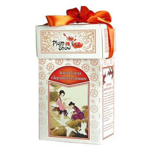 Чай Plum Snow Золотая Улитка с Бергамотом и Лимоном, чёрный листовой, 100 гр в Слата