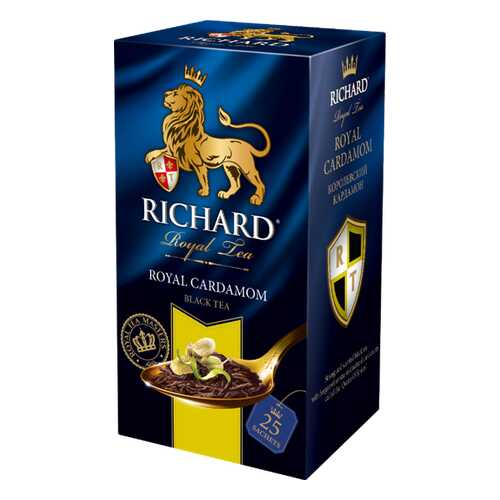Чай Richard Royal Cardamom черный с добавками 25 пакетиков в Слата