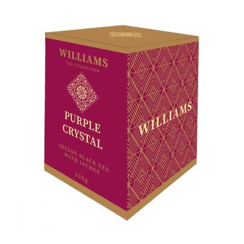 Чай Williams Purple Crystal черный с лепестками сафлора и ароматом личи 100 г в Слата