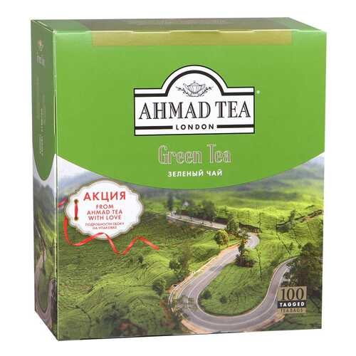 Чай зеленый Ahmad Tea 100 пакетиков в Слата