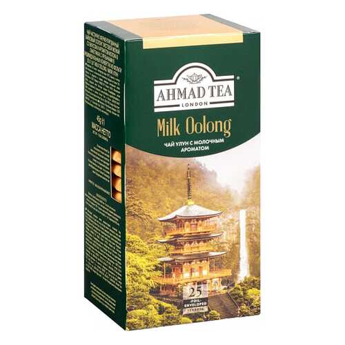Чай зеленый Ahmad Tea milk oolong 25 пакетиков в Слата