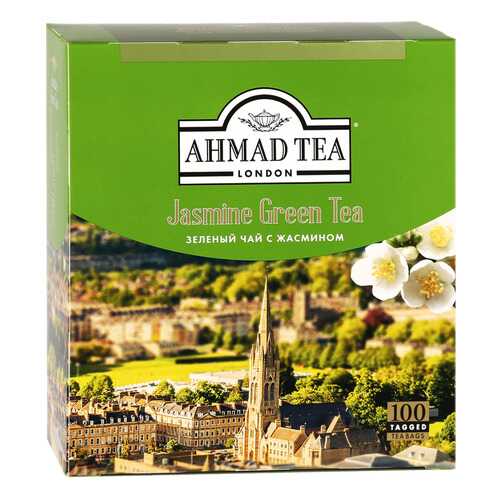 Чай зеленый Ahmad Tea с жасмином 100 пакетиков в Слата