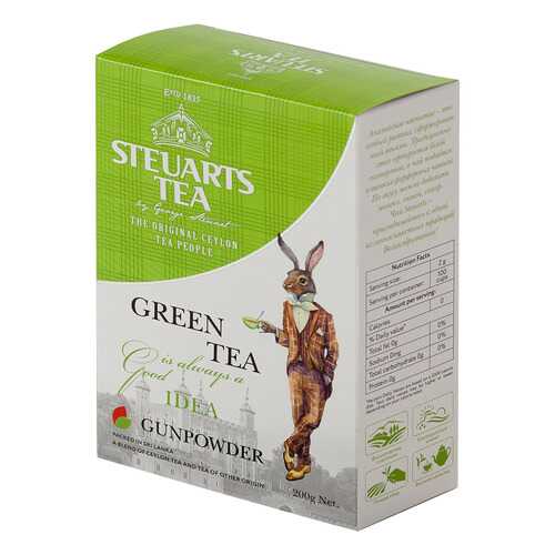 Чай зеленый листовой Steuarts green tea gunpowder 200 г в Слата