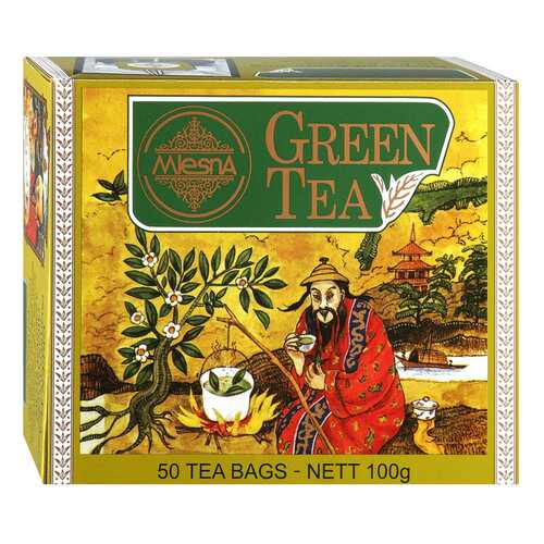 Чай зеленый Mlesna Green Tea, 50 пак*2г Шри-Ланка в Слата
